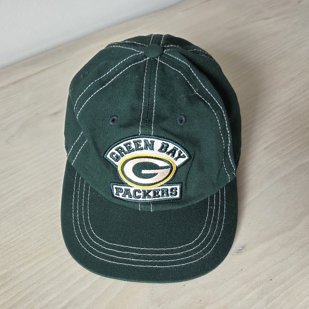 Green Bay Packers Youth Hat Kids NFL Team Apparel Green Contrast Stitch